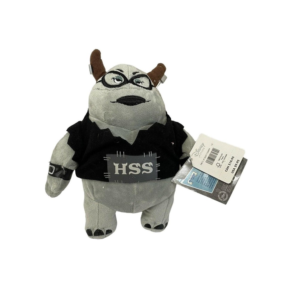 Disney Store Monsters University HSS Plush Toy Small Gray 12" Goth Sorority